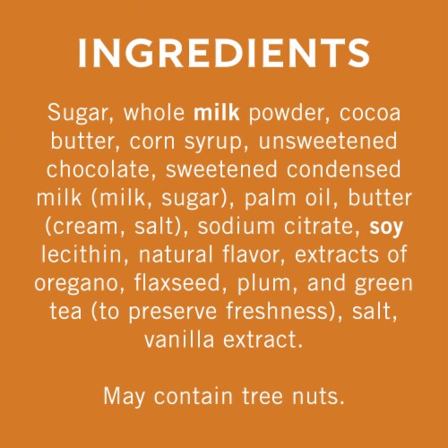 Ghirardelli® Caramel Milk Chocolate Bar Perspective: back