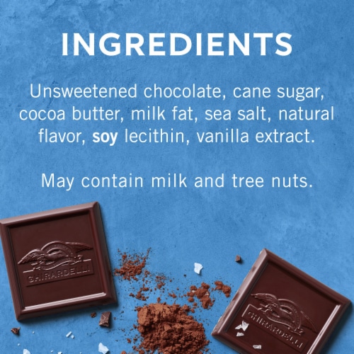 Ghirardelli® Intense Dark Sea Salt With 60% Cacao Dark Chocolate Perspective: back