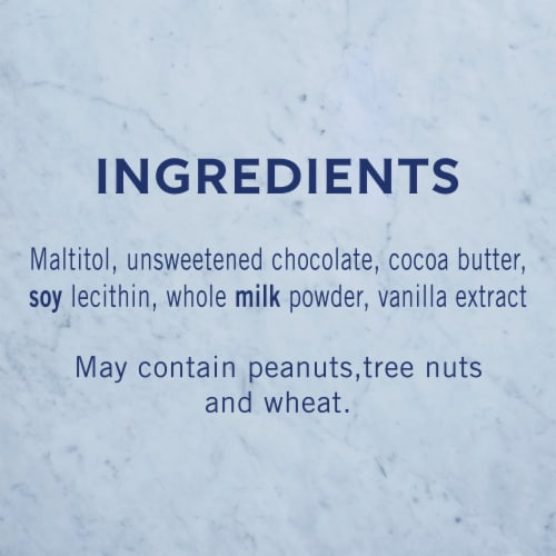 Ghiradelli® No Sugar Added Dark Chocolate Chips Perspective: back