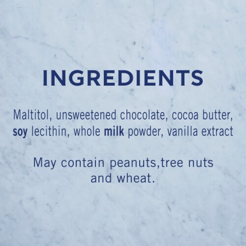 Ghirardelli® Premium Baking No Sugar Added Dark Chocolate Chips Perspective: back