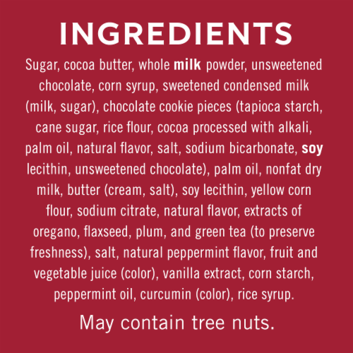 Ghirardelli® Holiday Chocolate Assortment Candy Bag Perspective: back