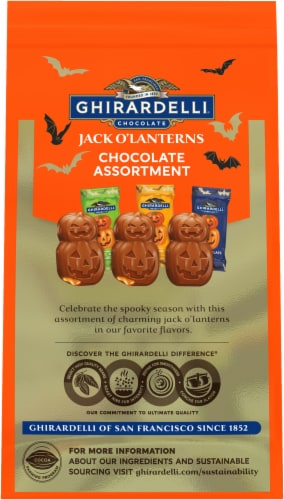 Ghirardelli® Chocolate Assortment Jack O'Lanters Perspective: back