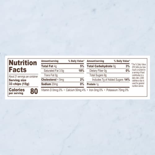 Ghirardelli® Premium Baking Classic White Chips Perspective: back