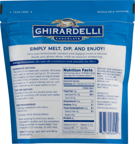 GHIRARDELLI Dark Chocolate Flavored Melting Wafers 10 OZ 55 OFF