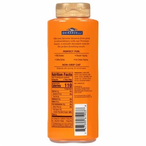 Ghirardelli Premium Caramel Sauce Perspective: back