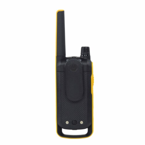 Motorola Solutions Talkabout T475 Two-Way Radios - Black/Yellow Perspective: back