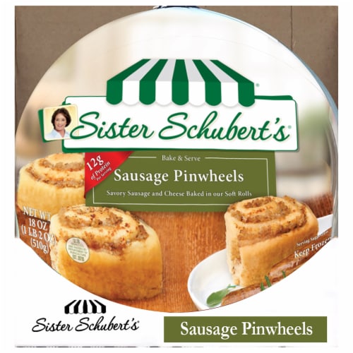 Sister Schubert's Sausage Pinwheels Frozen Bread Perspective: back