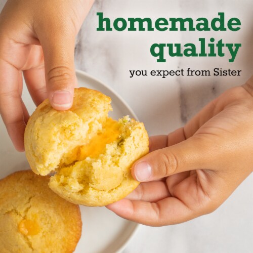 Sister Schubert’s Jalapeño & Cheddar Cornbread Bites Perspective: back