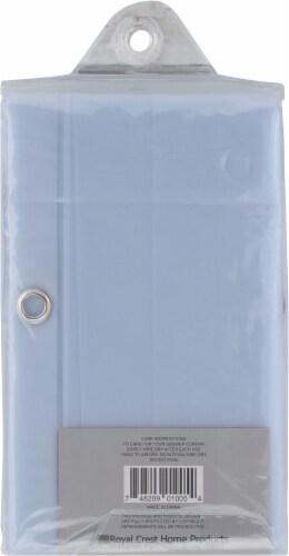 Royal Crest Shower Curtain Liner - Clear Perspective: back