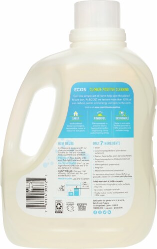 ECOS® Plant-Powered Hypoallergenic Magnolia & Lily Laundry Detergent Perspective: back