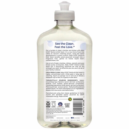 ECOS® Baby Bottle Wash & Dish Soap Perspective: back