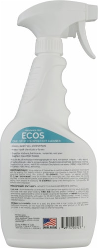 ECOS® One-Step Disinfectant Fragrance Free Cleaner Perspective: back
