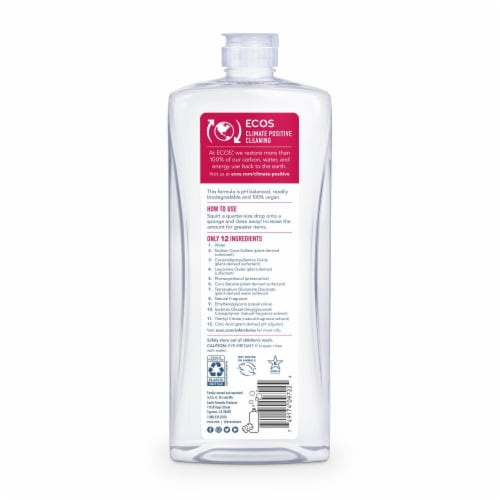 ECOS® Grapefruit Hypoallergenic Dish Soap Perspective: back