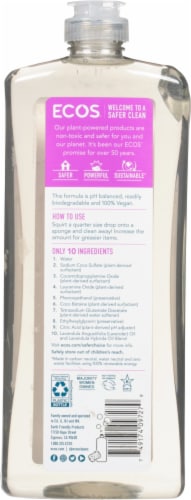 ECOS® Lavender Hypoallergenic Dish Soap Perspective: back