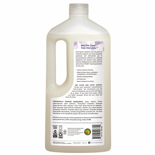 ECOS® Wave® Lavender Auto Dishwasher Gel Perspective: back