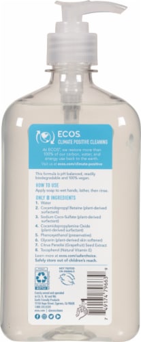 ECOS Free & Clear Hand Soap Perspective: back