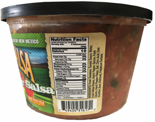 Penny's Salsa™ Hatch Pepper Medium Salsa Perspective: back