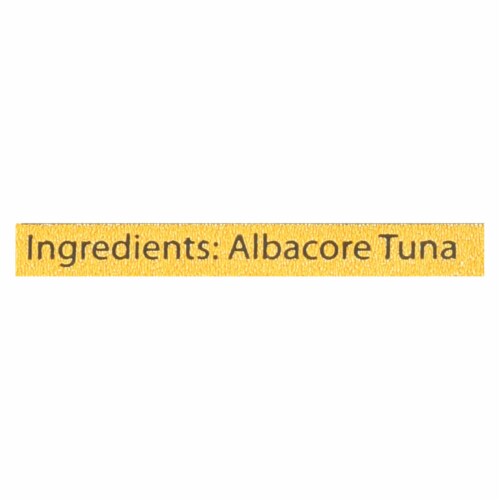 American Tuna - Canned Tuna - Salt - Case Of 24 - 6 oz. Perspective: back