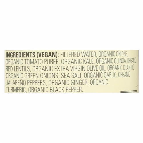 Amy's - Organic Soups - Quinoa Kale and Lentil - Case of 12 - 14.4 oz. Perspective: back