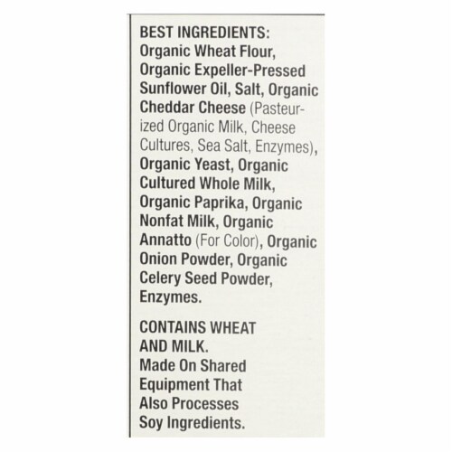 Annie's™ Homegrown Organic Bunny Cracker Snack Pack - Cheddar - Case of 4 - 12/1 oz. Perspective: back