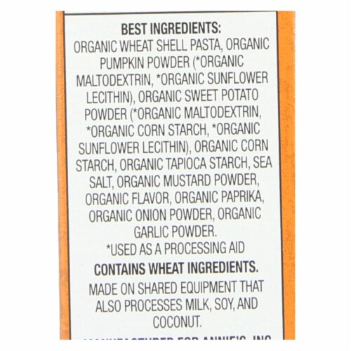 Annie's™ Homegrown Organic Vegan Shells and Creamy Sauce Pasta Dinner - Case of 12 - 6 oz. Perspective: back