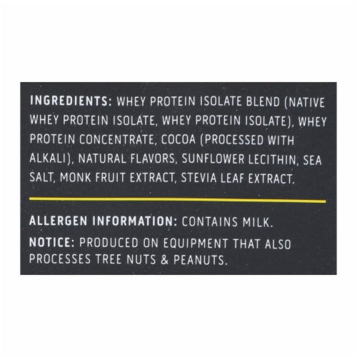Ascent - Native Fuel Chocolate Whey Protein Powder Blend Chocolate - Case of 15 - 1.16 oz. Perspective: back