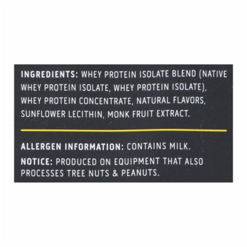 Ascent Native Fuel Whey Protein Powder Blend Vanilla Bean - Case of 15 - 1.09 oz. Perspective: back