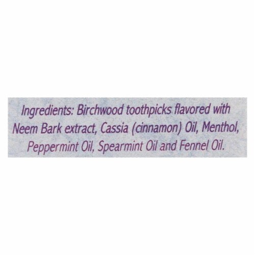 Auromere Ayurvedic Neem Picks - 100 Toothpicks - Case of 12 Perspective: back