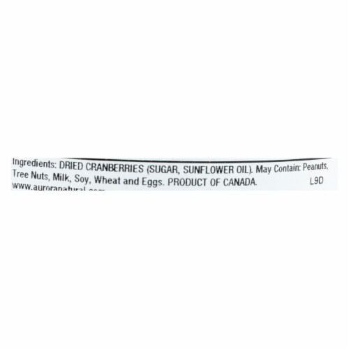 Aurora Natural Products - Whole Cranberries - Case of 12 - 9 oz. Perspective: back
