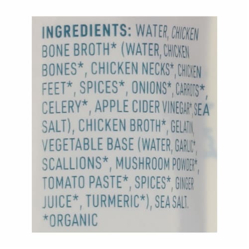 Bare Bones Chicken Bone Broth  - Case of 6 - 16 oz. Perspective: back