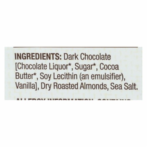 Bark Thins Bark Thins Dark Chocolate - Almond with Sea Salt - Case of 12 - 4.7 oz. Perspective: back