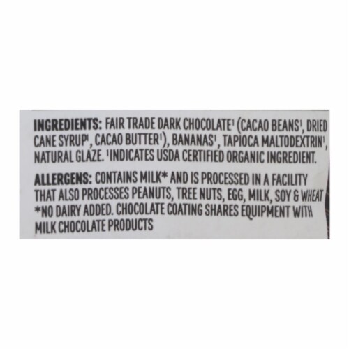 Barnana Organic Chewy Banana Bites - Chocolate - Case of 12 - 1.4 oz. Perspective: back