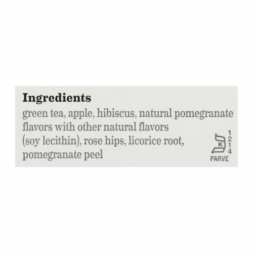 Bigelow Tea Green Tea - with Pomegranate - Case of 6 - 20 BAG Perspective: back