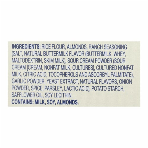 Blue Diamond - Nut Thins - Country Ranch - Case of 12 - 4.25 oz. Perspective: back