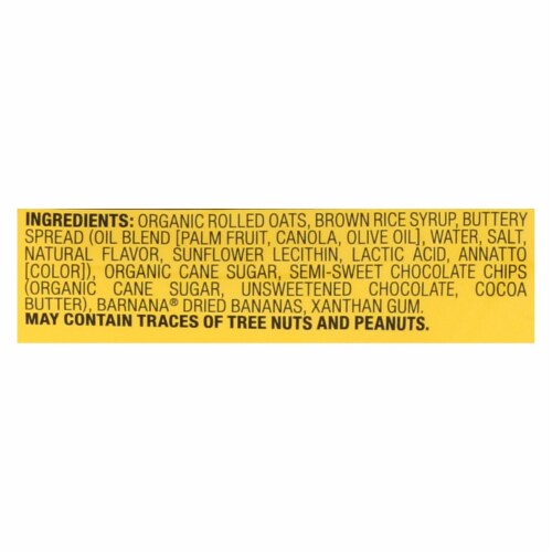 Bobo's Oat Bars - All Natural - Banana - 3 oz Bars - Case of 12 Perspective: back
