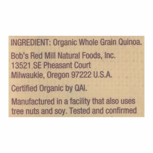 Bob's Red Mill - Quinoa Tri-color - Case of 5-13 oz. Perspective: back