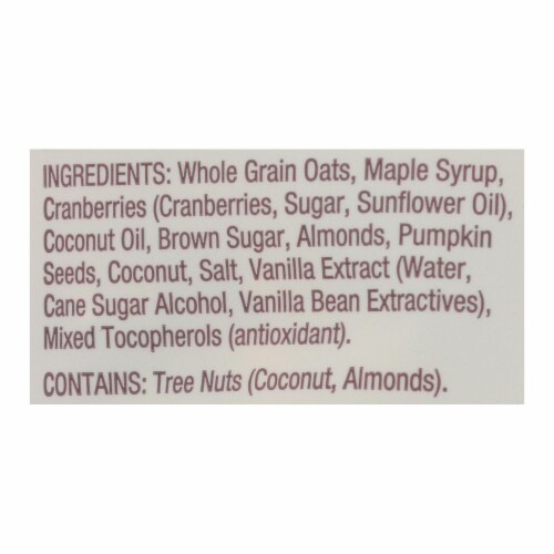 Bob'S Red Mill Granola Cranberry Almond - Case Of 6 - 11 Oz. Perspective: back