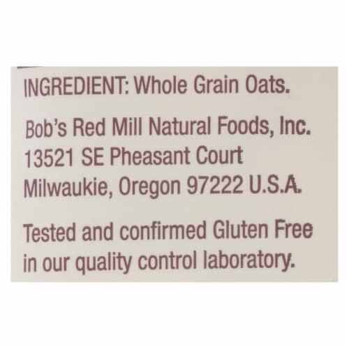 Bob's Red Mill - Old Fashioned Rolled Oats - Gluten Free - Case of 4-32 oz. Perspective: back