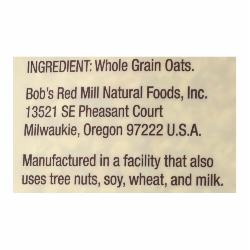 Bob's Red Mill - Quick Cooking Rolled Oats - Case of 4-32 oz. Perspective: back