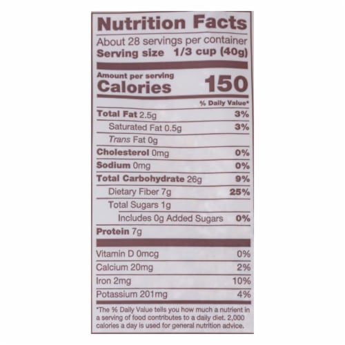 Bob's Red Mill - Oat Bran Hot Cereal - Case of 4-40 oz. Perspective: back