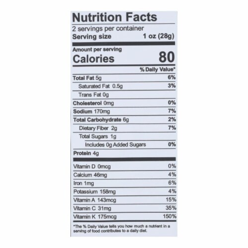 Brad's Plant Based - Crunchy Kale - Cheeze It Up - Case Of 12 - 2 Oz. Perspective: back