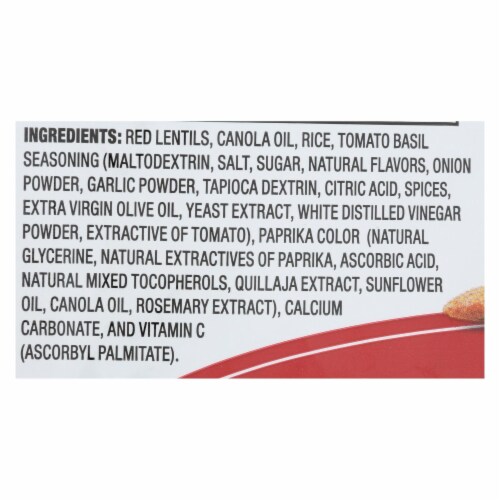Calbee Snapea Crisp - Lentil Snaps - Tomato Basil - Case of 12 - 3 oz. Perspective: back