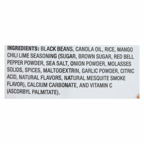 Calbee Snapea Crisp - Black Bean Crisps - Mango Chile Lime - Case of 12 - 3 oz. Perspective: back