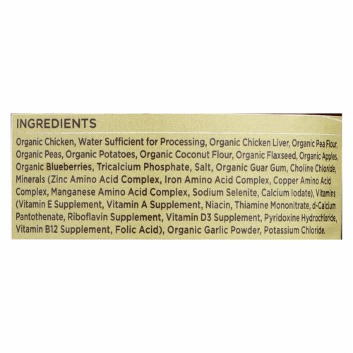 Castor and Pollux Organic Grain Free Dog Food - Chicken and Vegetables Perspective: back