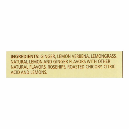 Celestial Seasonings Herbal Tea - Jammin' Lemon Ginger - Caffeine Free - Case of 6 - 20 Bags Perspective: back