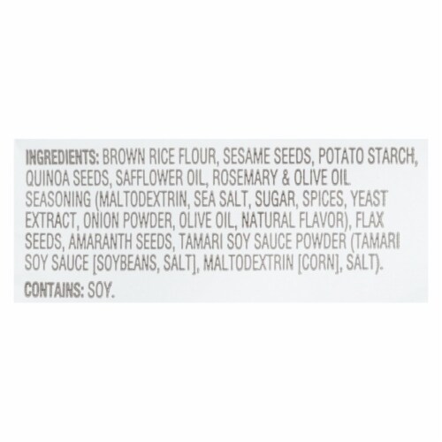 Crunchmaster - Multiseed Crckr Rsmry&olv - Case of 12 - 4 oz. Perspective: back
