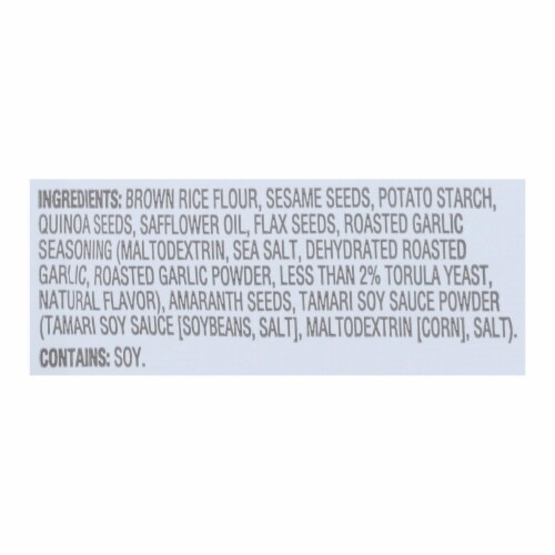 Crunchmaster - Multiseed Crckr Rst Garlc - Case of 12 - 4 oz. Perspective: back