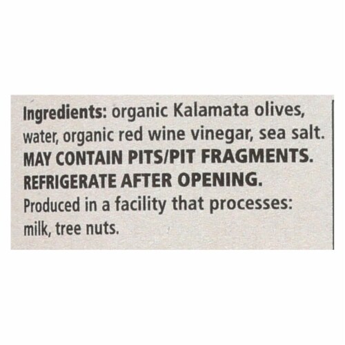 Divina - Organic Olives - Kalamata Sliced - Case of 6 - 5.6 oz. Perspective: back