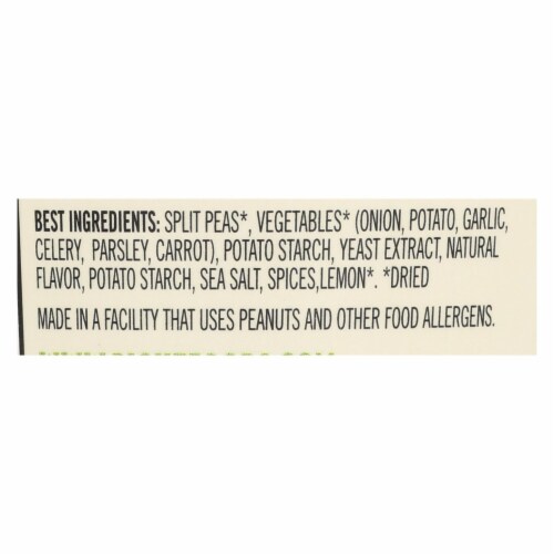 Dr. McDougall's Vegan Split Pea Lower Sodium Soup Cup - Case of 6 - 1.9 oz. Perspective: back