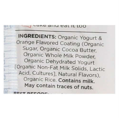 Element Organic Dipped Rice Cakes - Vanilla Orange - Case of 6 - 3.5 oz. Perspective: back